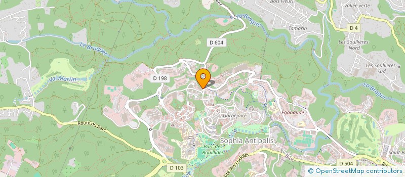 localisation de l'entreprise AGENCEMENT GENERAL  VALBONNE