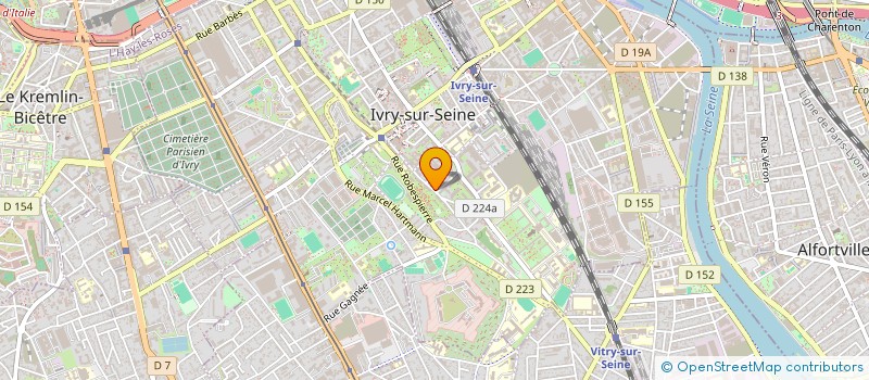 localisation de l'entreprise AGENCEMENT GENERAL BATIMENT à IVRY-SUR-SEINE