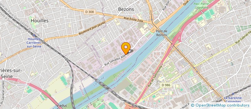 localisation de l'entreprise AGENCEMENT GENERAL DU BATIMENT à BEZONS