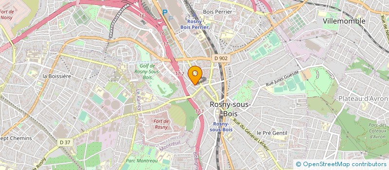 localisation de l'entreprise AGENCEMENT GENERAL SERVICE IMMOBILIER à ROSNY-SOUS-BOIS