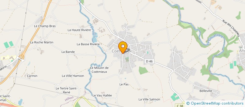 localisation de l'entreprise AGENCEMENT GUIHOT à COETMIEUX