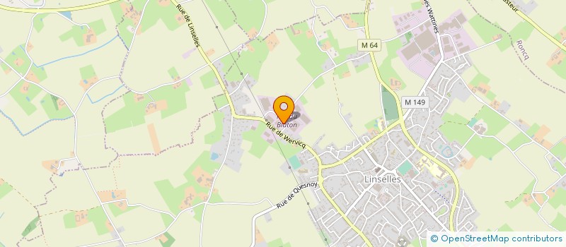 localisation de l'entreprise AGENCEMENT HUS à LINSELLES