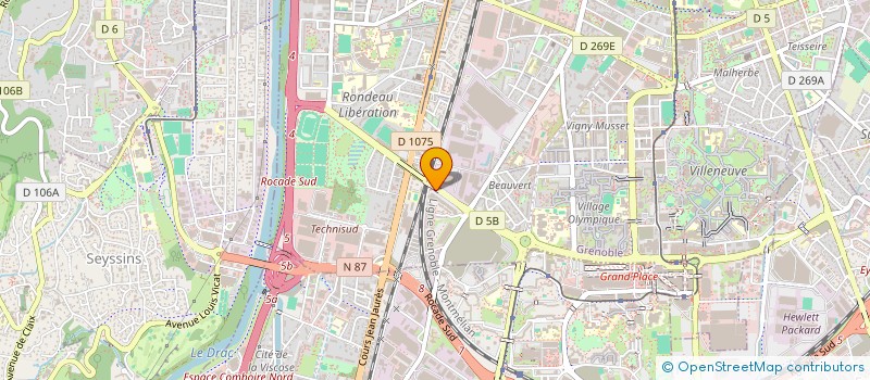 localisation de l'entreprise AGENCEMENT IMMOBILIER DE L'ISERE à GRENOBLE