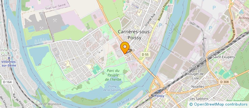 localisation de l'entreprise AGENCEMENT INDUSTRIEL ET COMMERCIAL à CARRIERES-SOUS-POISSY