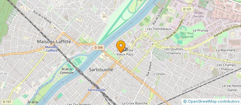 localisation de l'entreprise AGENCEMENT JOS  SARTROUVILLE