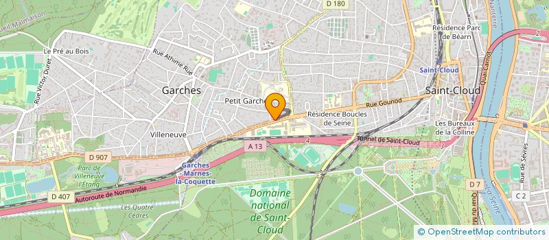 localisation de l'entreprise AGENCEMENT  MENUISERIE GENERALE BEL à GARCHES