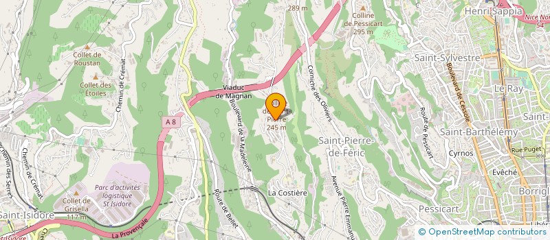 localisation de l'entreprise AGENCEMENT MENUISERIE INDUSTR à NICE