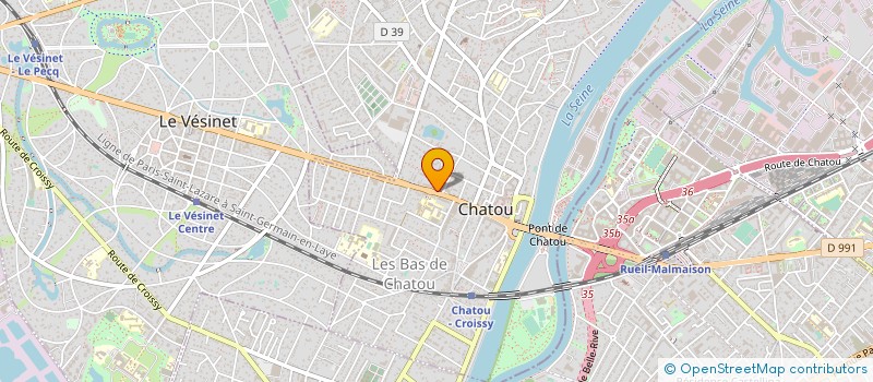 localisation de l'entreprise AGENCEMENT MENUISERIE INTERIEUR EXTERIEUR  CHATOU