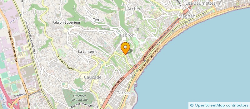localisation de l'entreprise AGENCEMENT ORGANISATION TRAVAUX à NICE