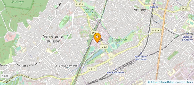 localisation de l'entreprise AGENCEMENT PHILIPPE FOSSIER à VERRIERES-LE-BUISSON