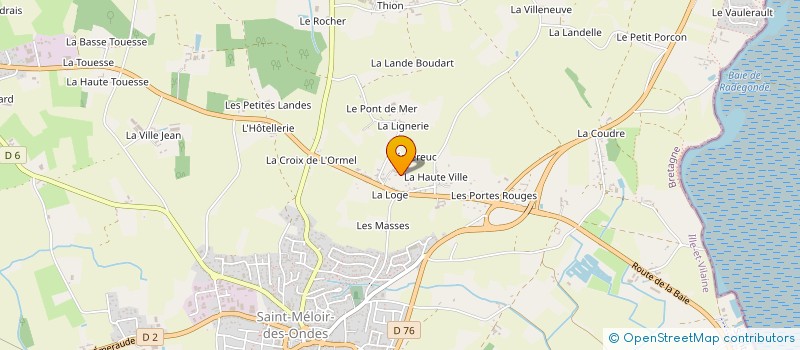 localisation de l'entreprise AGENCEMENT PHILIPPE HERVE à SAINT-MELOIR-DES-ONDES