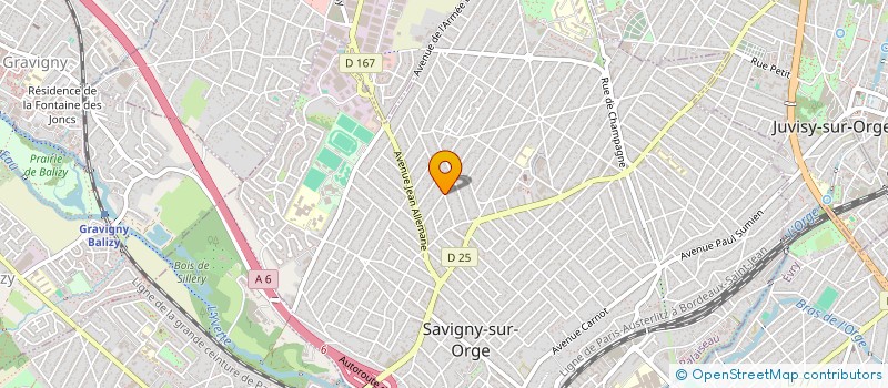 localisation de l'entreprise AGENCEMENT POINT COM à SAVIGNY-SUR-ORGE