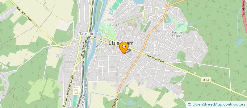 localisation de l'entreprise AGENCEMENT PREST. INST. CUISINES & S.D.B à L'ISLE-ADAM