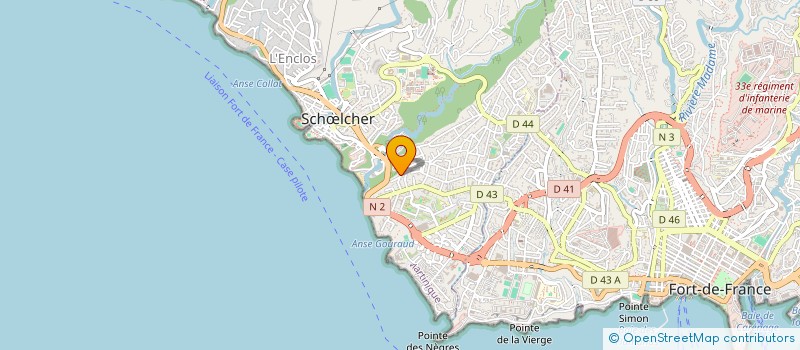 localisation de l'entreprise AGENCEMENT PRO CARAIBES  SCHLCHER