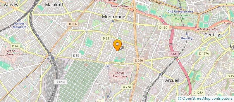 localisation de l'entreprise AGENCEMENT QUALITE CONSEIL  MONTROUGE