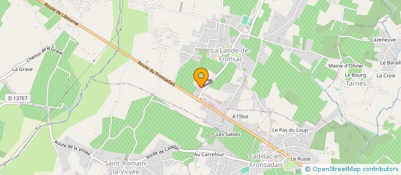 localisation de l'entreprise AGENCEMENT SERVICE MODULAIRE  LA LANDE-DE-FRONSAC