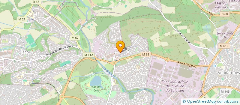 localisation de l'entreprise AGENCEMENT SUD CEVENNES à LE CRES