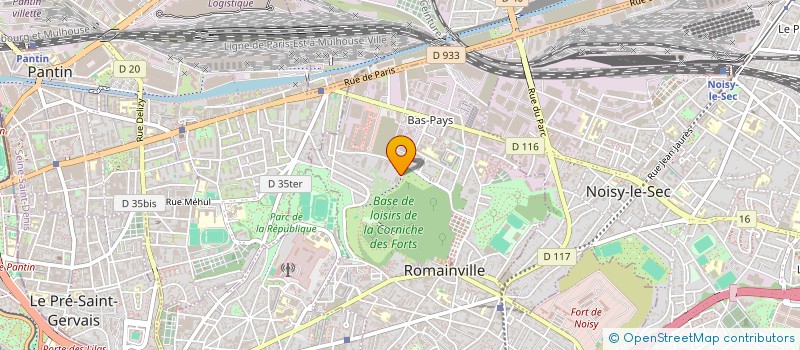 localisation de l'entreprise AGENCEMENT TRAVAUX BATIMENT  ROMAINVILLE