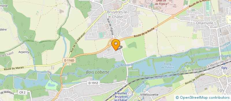 localisation de l'entreprise AGENCEMENT VERRE ALUMINIUM à BRUYERES-LE-CHATEL