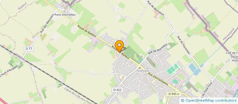 localisation de l'entreprise AGENCEMENT VOTRE à NIEPPE
