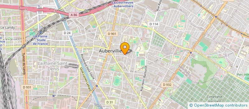 localisation de l'entreprise AGENCEMENTS CLOISONS FAUX PLAFONDS(ACFP) à AUBERVILLIERS