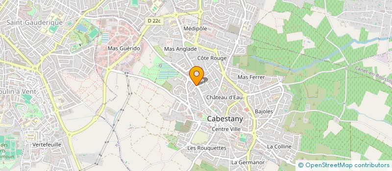 localisation de l'entreprise AGENCEMENTS CUISINES ET BAINS à CABESTANY