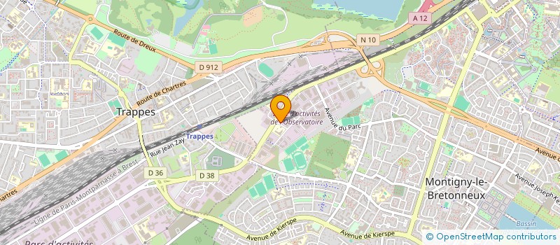 localisation de l'entreprise AGENCEMENTS EQUIPEM ELECTR TELEPHONIE à MONTIGNY-LE-BRETONNEUX