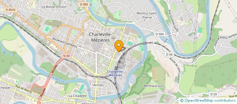 localisation de l'entreprise AGENCEMENTS INTERIEURS EXTERIEURS  CHARLEVILLE-MEZIERES