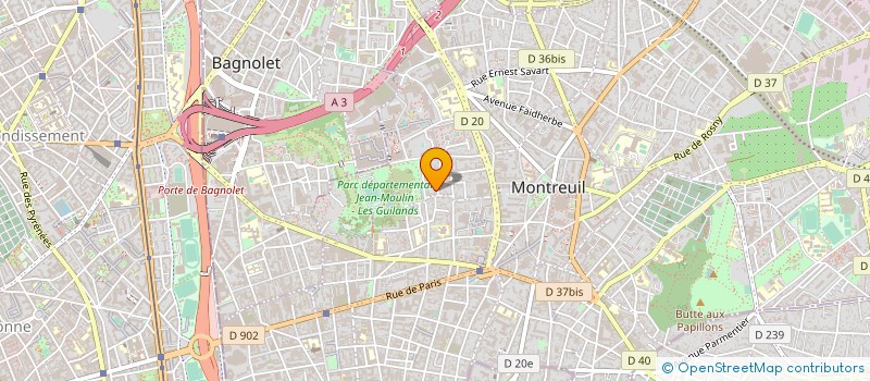 localisation de l'entreprise AGENCEMENTS LOURO à MONTREUIL