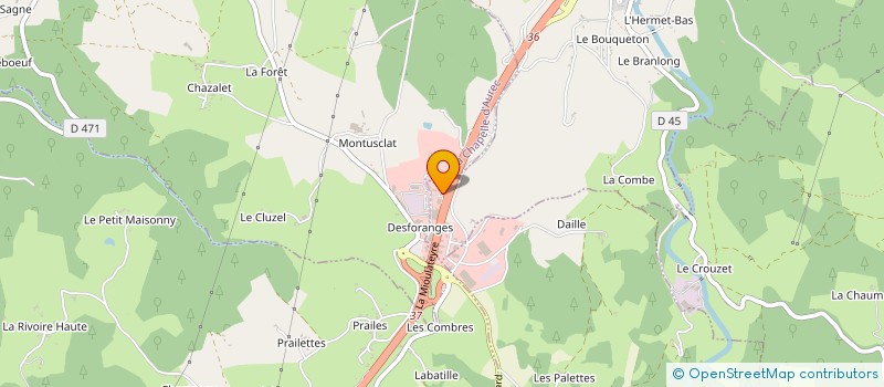 localisation de l'entreprise AGENCEMENTS VITRERIE ISOLATION  PONT-SALOMON