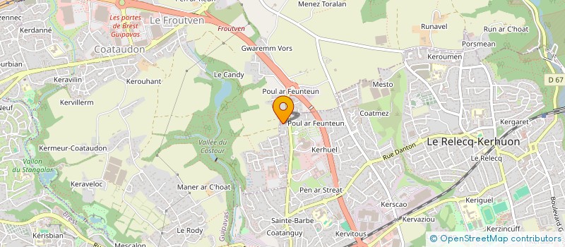 localisation de l'entreprise AGENCEO à LE RELECQ-KERHUON
