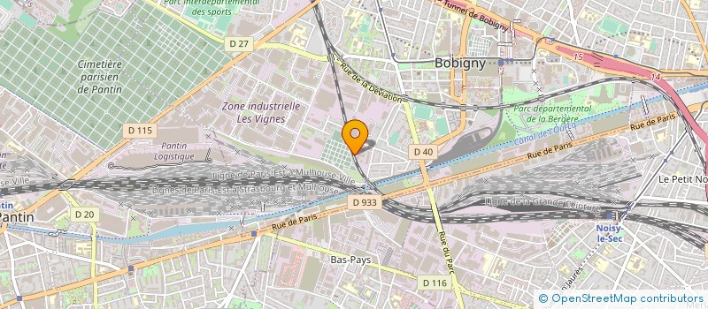 localisation de l'entreprise AGENCER ET EXPOSER à BOBIGNY