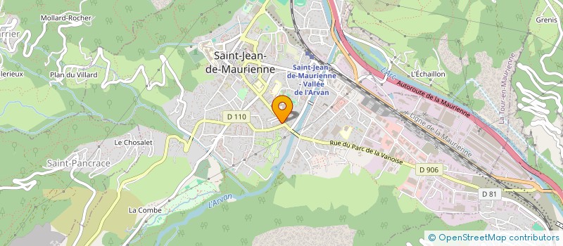 localisation de l'entreprise AGENCES CHAUVIN IMMOBILIER MAURIENNE à SAINT-JEAN-DE-MAURIENNE