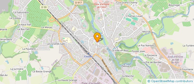 localisation de l'entreprise AGENCES DURET à CLISSON