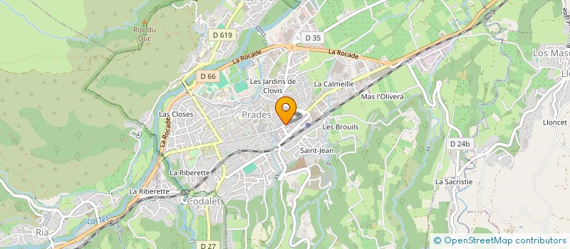 localisation de l'entreprise AGENCES GEOMETRES EXPERTS TOPOGRAPHES à PRADES