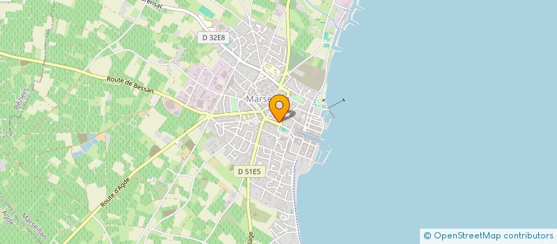 localisation de l'entreprise AGENCIMA à MARSEILLAN