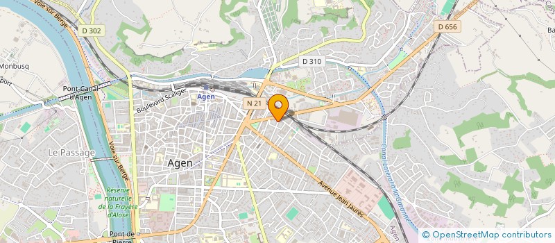localisation de l'entreprise AGENCO à AGEN