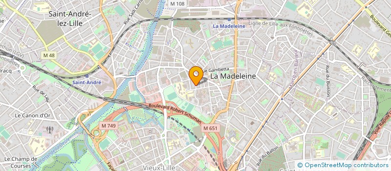 localisation de l'entreprise AGENCY FRANCCINA INTERNATIONAL à LA MADELEINE