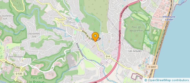 localisation de l'entreprise AGENCY LOC RIVIERA  ANTIBES