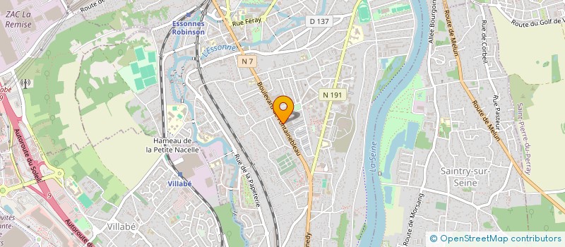 localisation de l'entreprise AGENCYWEB à CORBEIL-ESSONNES
