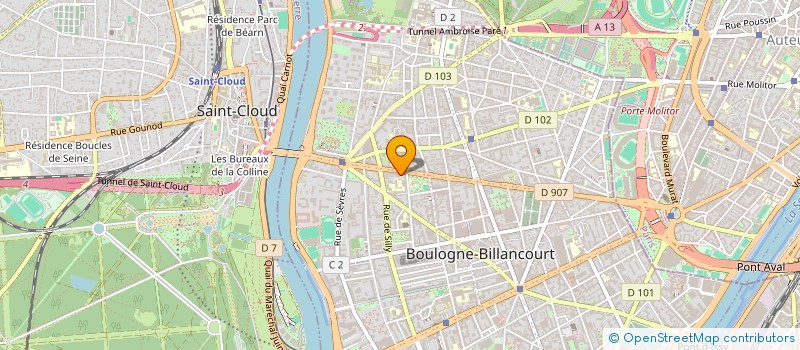 localisation de l'entreprise AGENDA 21 AFRIQUE à BOULOGNE-BILLANCOURT