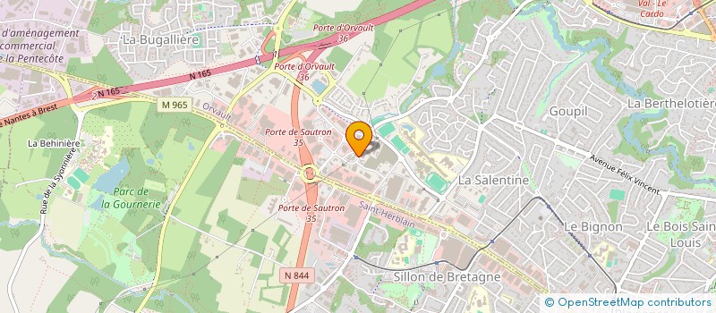 localisation de l'entreprise AGENDA à ORVAULT