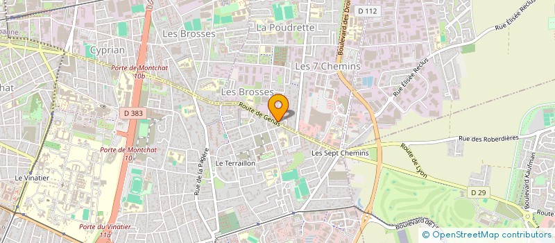 localisation de l'entreprise AGENDA à VAULX-EN-VELIN