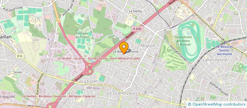 localisation de l'entreprise AGENDATE  EYSINES