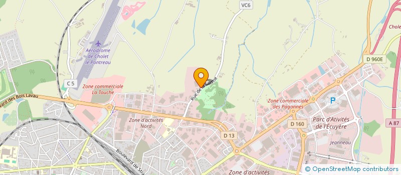 localisation de l'entreprise AGENEAU FORMATION à CHOLET