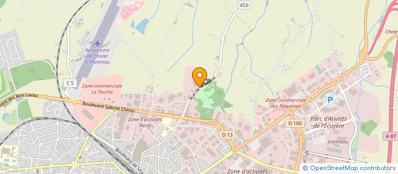 localisation de l'entreprise AGENEAU TRANSPORTS à CHOLET