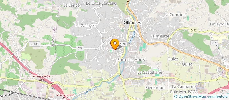 localisation de l'entreprise AGENIX à OLLIOULES