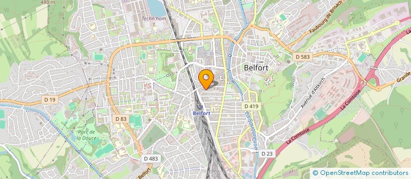 localisation de l'entreprise AGENNA INVEST à BELFORT