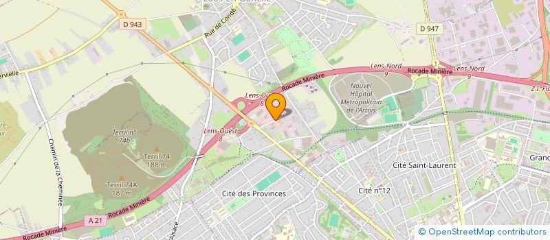 localisation de l'entreprise AGENOR LENS  LOOS-EN-GOHELLE