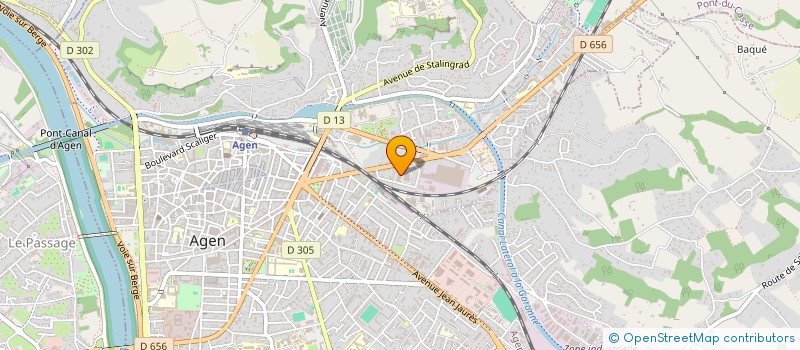 localisation de l'entreprise AGENSEC à AGEN